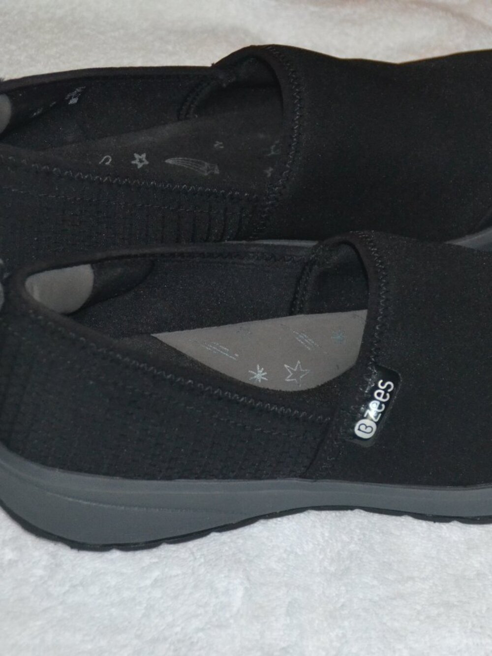 Bzees Glee Stretchable Black Cloud Technology Shoes